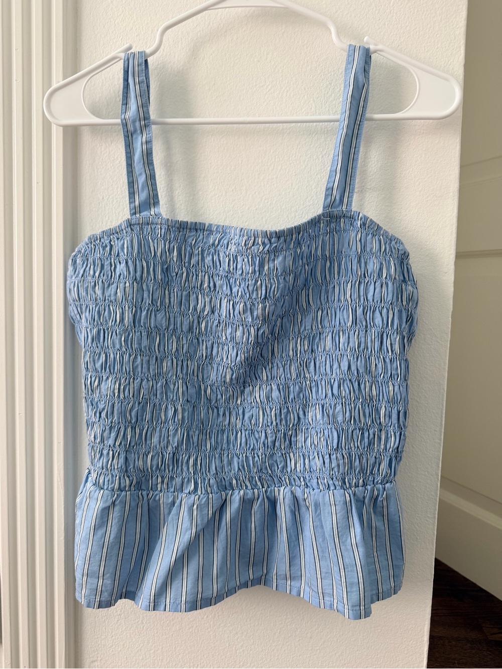 Old Navy Smocked Peplum Tank Top